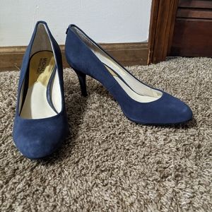 Michael Kors royal blue suede heels